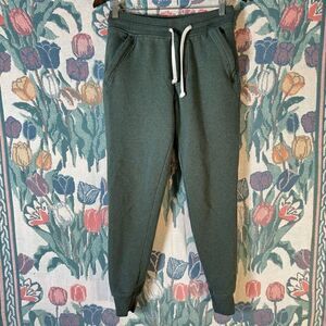 J. Crew/Jeans Green Joggers Zipper Pockets Sz Small Great Condition Cotton Blend